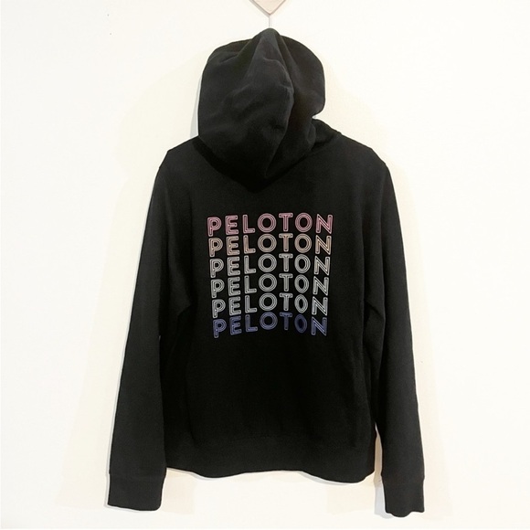 Peloton Ultimate Zip Up Black Hoodie Sz M NWT - Picture 2 of 8